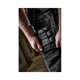 Dickies - Unisex Work Accessories, Flexible Kneepads, Compatible with Coveralls, Black, OS