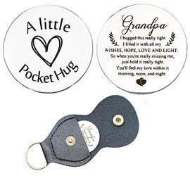 Pocket Hug Tokens Grandpa Gift from Granddaughter Grandson Memorial Gifts for Loss of Grandfather Grandpa Christmas Birthday Gifts for Granddad Sympathy Gifts Hug Tokens Coins