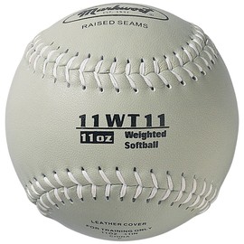 Markwort Color Coded Weighted 11-Inch Softball (11-Ounce, Grey)