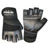Prime fingerless workout gym weight training bodybuilding foam padded leather