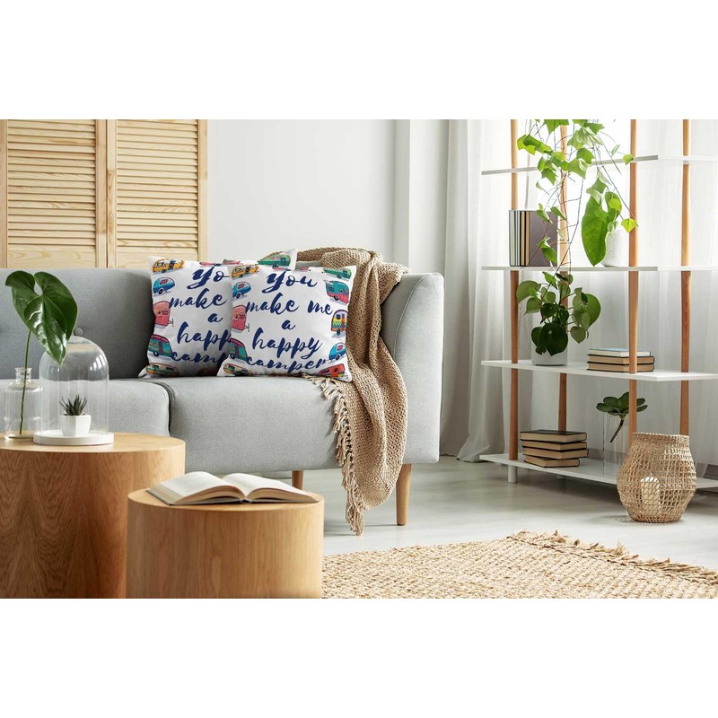 Musesh Decorative Pillow Cover 16x16 Inch, Home Pillow Cases Pack