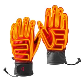 Gerbing Gyde 12V Hero Heated Motorcycle Gloves, Short Cuff, Microwire Heating Panels, High Impact Knuckle Protection S