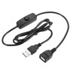 sourcing map 501 On/Off Switch USB Male to Female 100