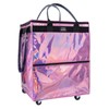TCOMAKE (Large, Phantom Pink) Reusable Grocery Bag on Wheels, Shopping