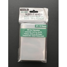 Sleeve Kings Euro Card Sleeves (59 x 92mm) 110 pzs