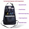 Car Seat Back Organizer with Compartment (Black)