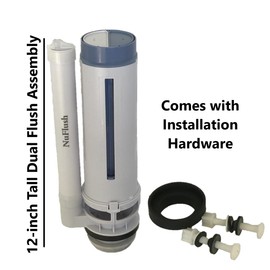 Aquia Toilets Dual Flush Valve 2-inch Two Piece Replacement with Installation Hardware