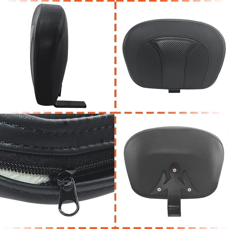 FOVPLUE Rider Backrest, Adjustable Driver Backrest Pad Kit fits for