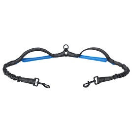 Dual Dog Leash Coulper | Hands Free Double Dog Leash | Double Dog Leash for Walking & Training & Hiking | Shock Absorbing Reflective | 360°Swivel 2 Dog Coupler | No Pull Y Dog Leash(Coulper Blue)