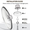 11 Inch Tempered Glass Lid Replacement Cover for 11 Inches