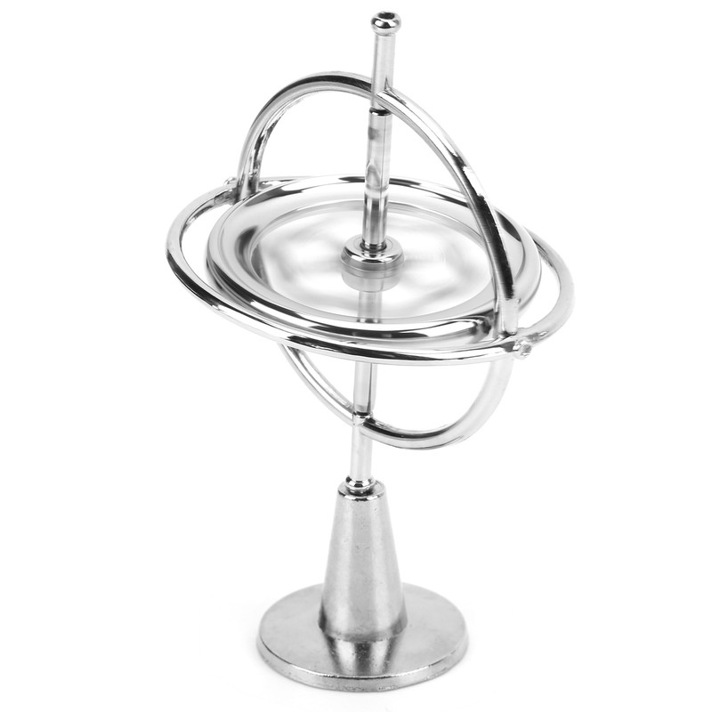 Metal Gyroscope Anti Gravity Rotating Top Gyroscope Balance Toy Educational