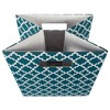 DII Cubo reticulado de poliéster, Lattice Teal, 13" Large Cube,