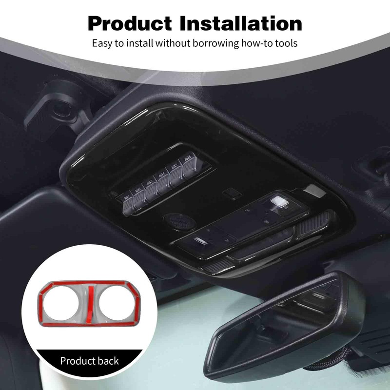 PDKLIN for Bronco Overhead Console Panel Front Map Lights Cover