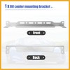 Partuto Universal Oil Cooler Mounting Bracket Kit 330mm Silver Tone
