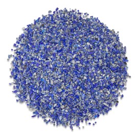 Tumbled Lapis Lazuli Crystal Stone Chips Bulk Natural Gemstone Undrilled Beads - 4 OZ
