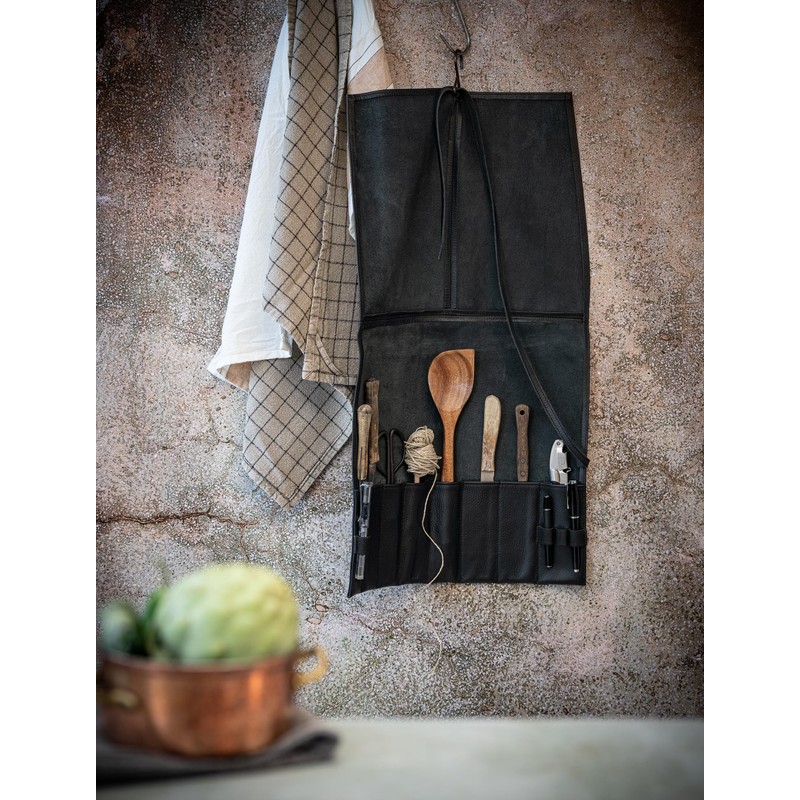 Leather Knife Roll Bag for Chef`s - Premium Knife Roll