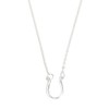 Sterling Silver Rhodium Plated Good Luck Symbol Simple Tiny Horseshoe