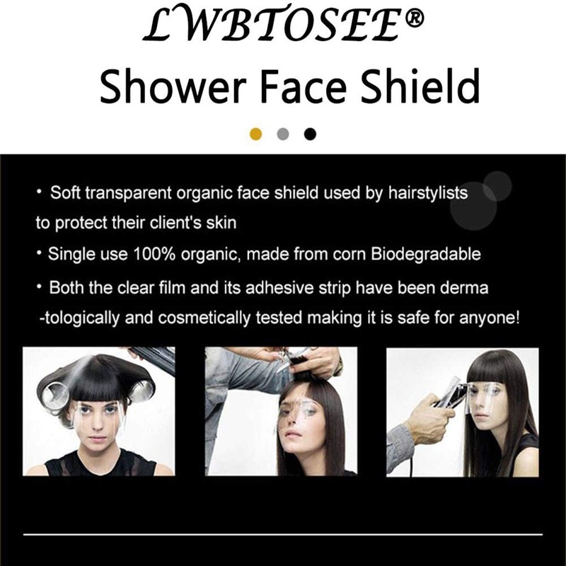 LWBTOSEE Disposable Plastic Eye Shield,For Shower,Microblading, Eyelash Extensions, Face Shields