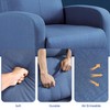 Yaheetech Home Theater Seating Fabric Recliner Chair Modern Single Living