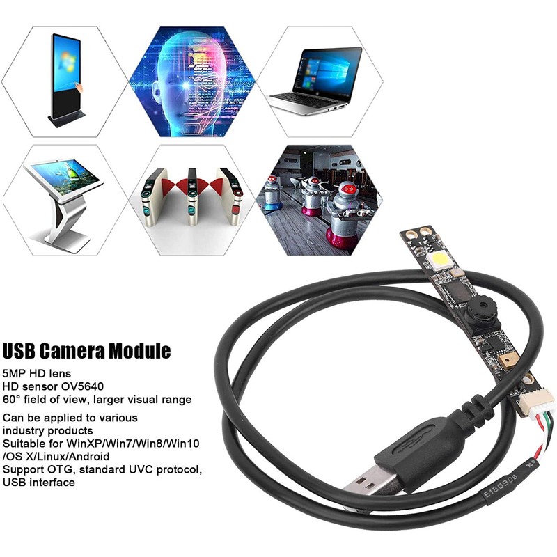 HBV-1825 FF Camera 5 Megapixel Webcam Module,High Definition 160° Wide