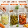 2 Pack Glass Fermentation Weights, 7cm Wide Mouth for Fermenting