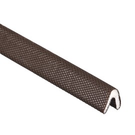 uxcell Door Frame Weather Stripping, 21Ft Long 0.35" Wide Self Adhesive Foam Window Seal Strip, Soundproof V Shaped Flexible Foam Door and Window Seal Strip, Brown