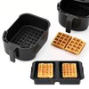 Waffle Silicone Mold Reusable Non-Stick Waffle Maker for Oven Baking,DIY
