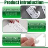 Plastic Drawer Guides, 8 Pcs Cabinet Drawer Slide Parts, Furniture