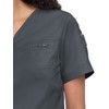 KOI Stretch 1059 Georgia Top Charcoal XXS