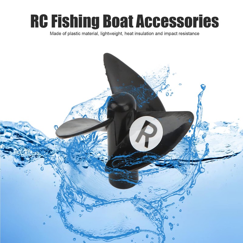 Dilwe RC Boat Propeller Blade, Pack of 2 Plastic Propeller