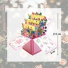 JanYoo 3D Birthday Card Pop-Up Card 3D Bouquet with Envelope,