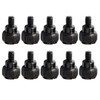 GAOHOU 10pcs New Computer Case Thumb Screws Black Size:6# 32X5mm