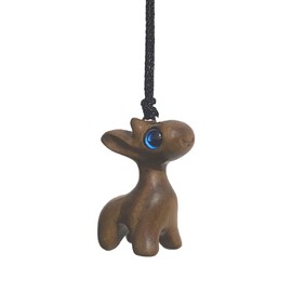 TAICHODEER Cute Deer Car Rearview Mirror Hanging Ornament, Wooden Cool Vehicle Interior Accessories, Graceful Designed Hanging Decoration, Backpack Charm, Exquisite Pendant, Great Gift