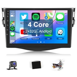 Leadfan Car Radio for Toyota RAV4 2006-2012 Stereo Replacement with Wireless Carplay Android Auto 9'' Touchscreen Bluetooth WiFi GPS Navigation SWC MirrorLink Backup Camera Compatible with JBL Audio