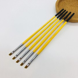 XDT Angular Tip Nail Art Paint Brush 20 Pc Set #000 Fine Micro Detail