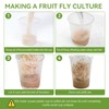 10 Pack 32 OZ Deli Cups with Fabric Vented Lids,