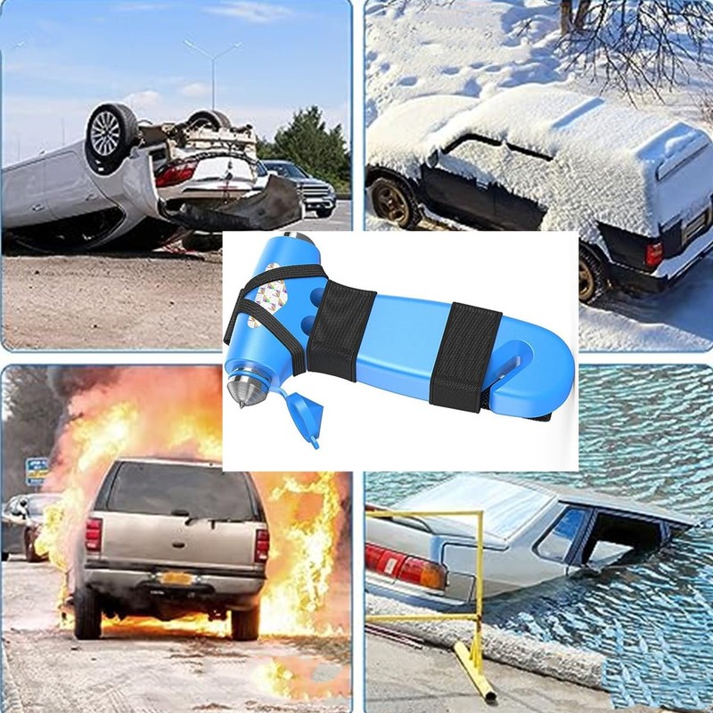 Beetoo Car Safety Hammer,Seatbelt Cutter, Emergency Automotive Escape Hammer Tool
