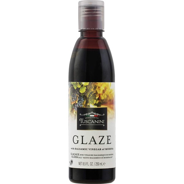 Tuscanini, Balsamic Glaze Made with Kosher Balsamic Vinegar of Modena Italy, 8.5oz bottle, Balsamic Reduction