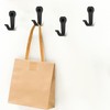 Pack of 10 Coat Hooks Black Single Coat Hooks for