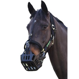 Shires - MJ Ainge and Co Ltd Greenguard Headcollar in Black to be used with Greenguard Muzzle Pony, Black