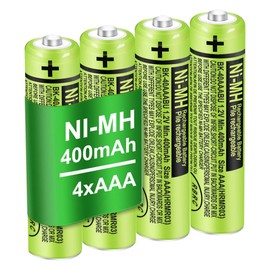 TrianglePatt 4 Pack BK-40AAABU Ni-MH AAA Rechargeable Battery for Panasonic,1.2v 400mah Rechargeable AAA Batteries Panasonic Cordless Phones, Electronics,Remote Controls