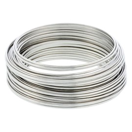 10Ga 2.5mm 3FT 304 Stainless Steel Wire for DIY Manual Arts and Crafts Wire Bailing Wire Sculpting Wire Artistic Wire Jewelry Making Wire Twine Bonsai Training Wire Garden Wire