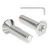 Pack of 20 M4 x 16 mm Countersunk Screws Torx