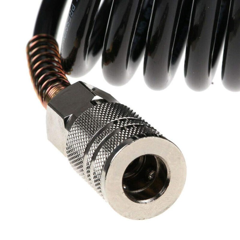 Air Hose,25ft Air Compressor Hose with Bend Restrictor,PE Recoil Air