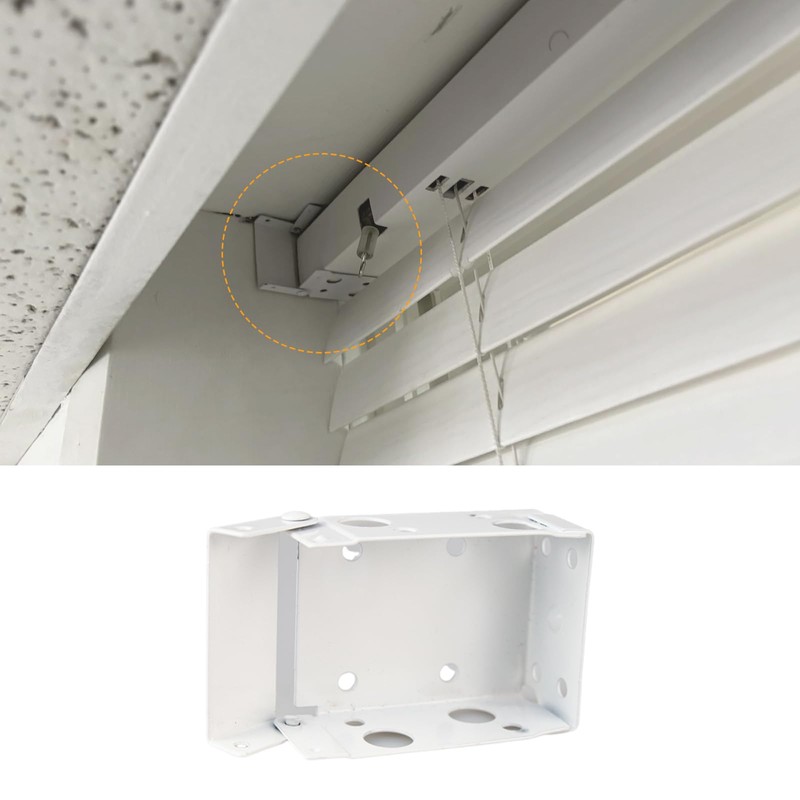 2-Pack Box Mounting Brackets for 2.5 Inch Mini Blinds -