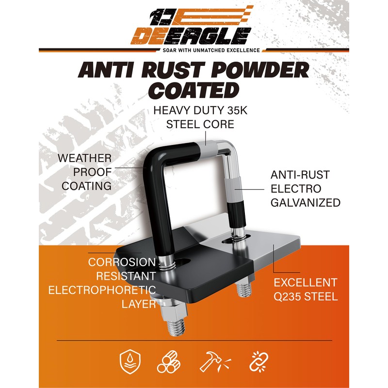 DEEAGLE Hitch Tightener Anti Rattle Stabilizer for 1.25" to 2"