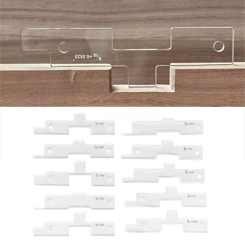 10PCS Router Table Set Up Bars Transparent Acrylic High Accuracy