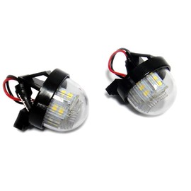2x LED License Number Plate Light White Canbus For 1998-06 Grand Vitara Alto Wagon R+ 2015+ Vitara LY 2004+ Jimny Swift RS