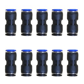1/2" OD x 12mm OD Pneumatic quick Connector Push to Connect fittings Straight reducer Union/Coupler (Pack of 10)