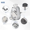MOAFAYE Power Steering Pump, Chrome Saginaw Power Steering Pump 5/8"
